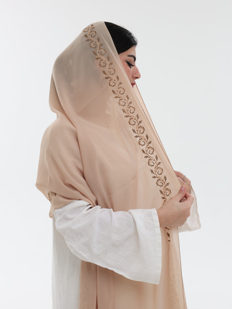 DL1-05 شيل بيت عريضة مطرزة