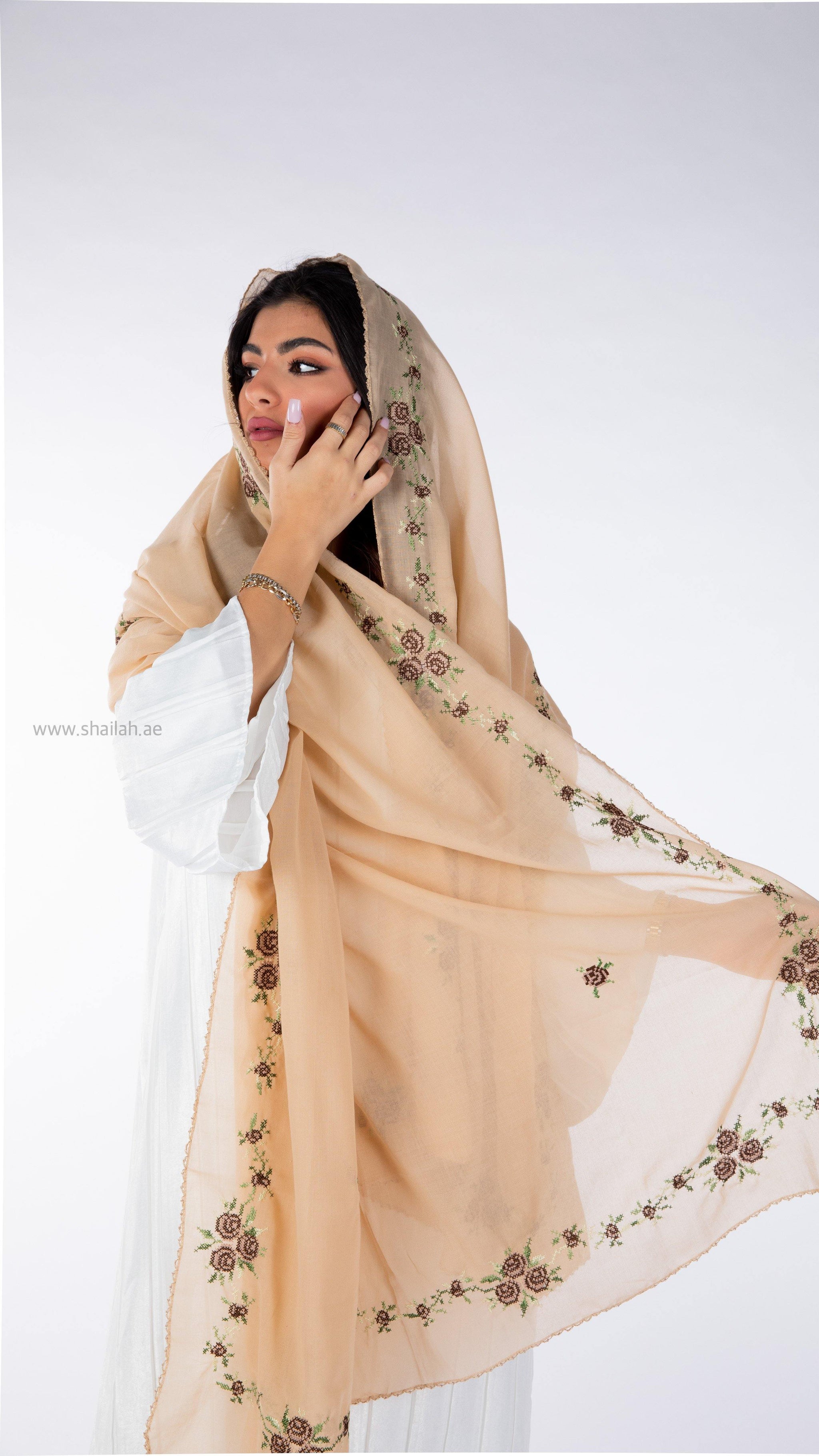 RZ3-05 شيلة جوري روز رملي - Shailah.ae شيلة